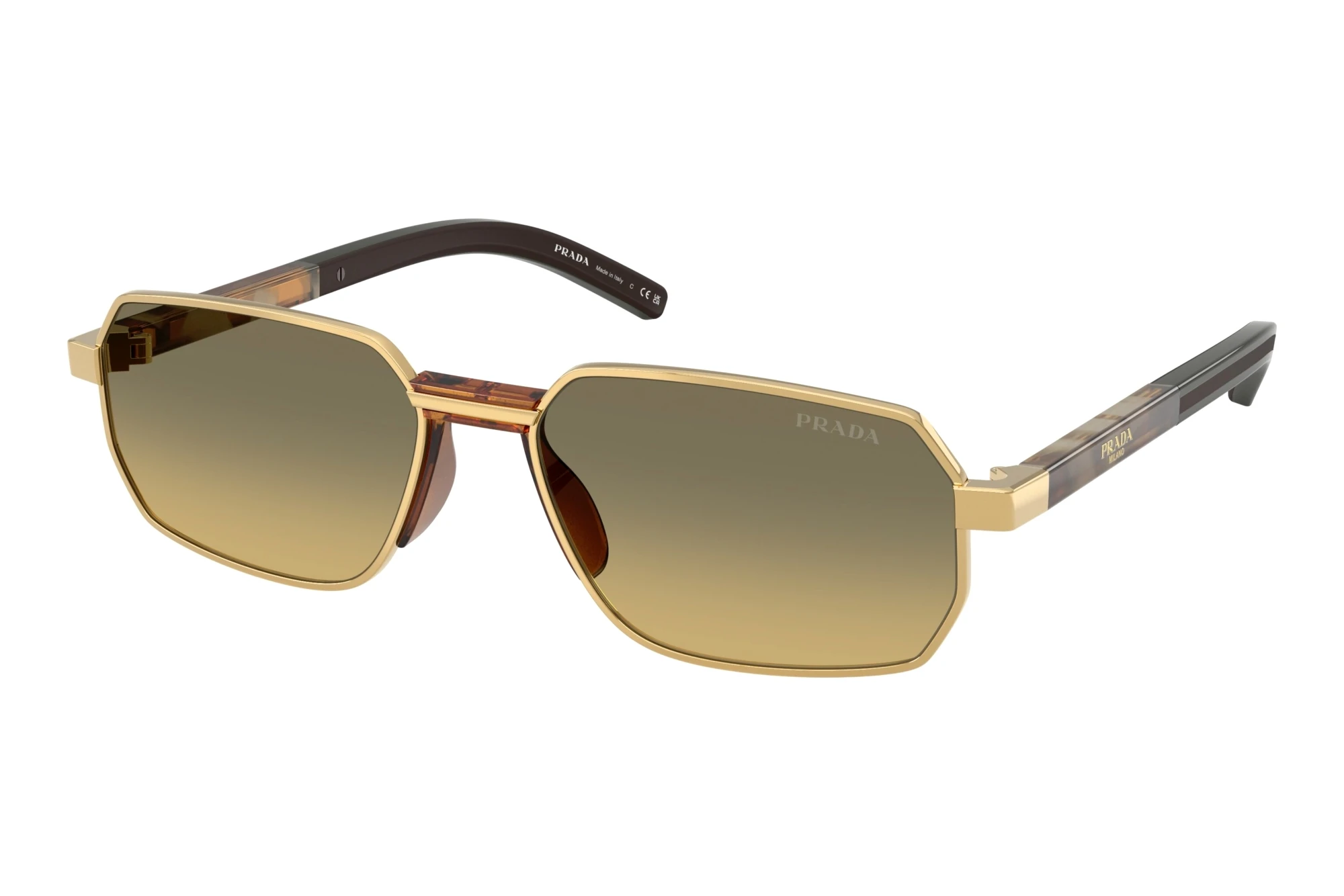 Prada   PR D60S 5AK81B Light Brown Gradient Dark GreyGold