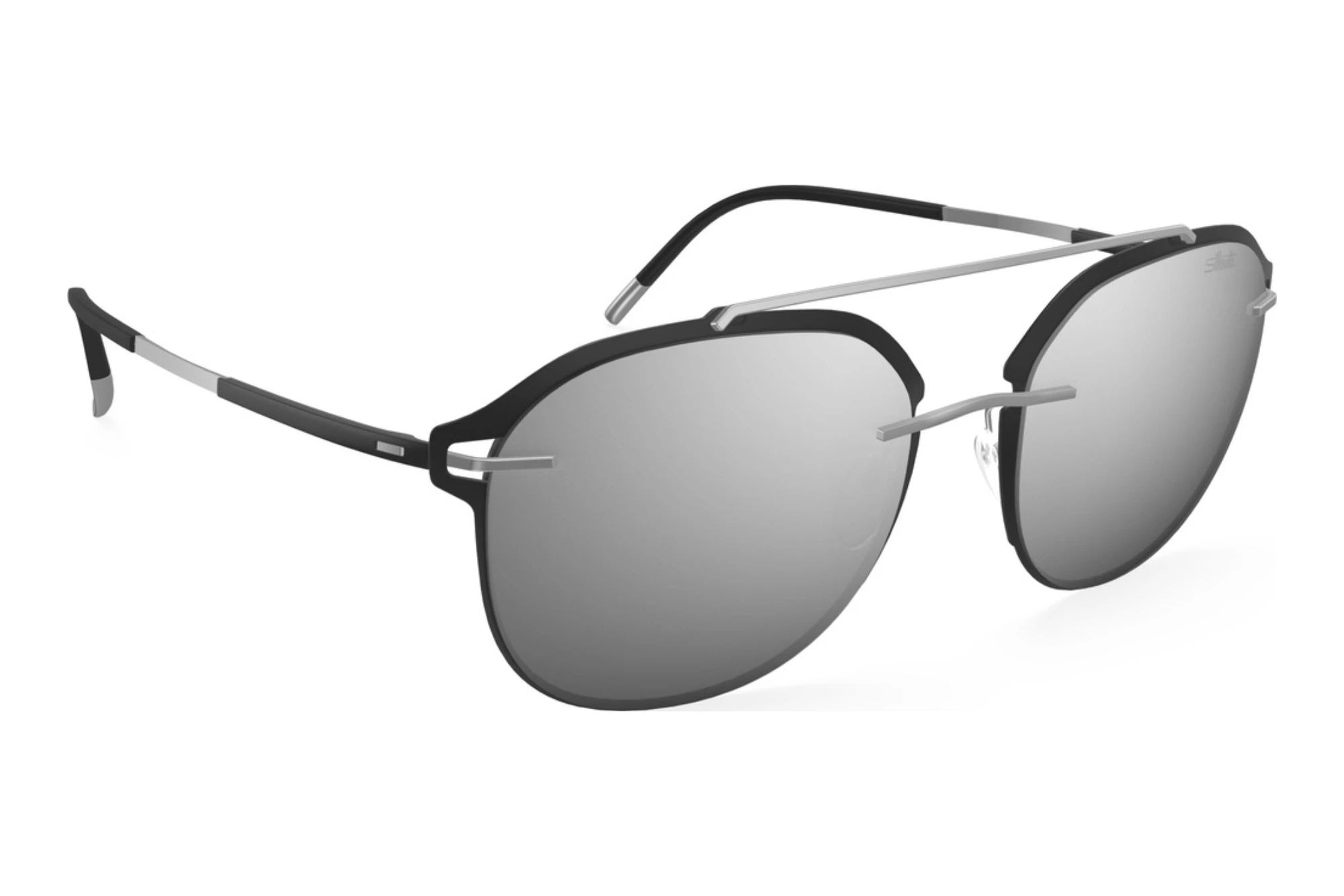 Silhouette   8730 9111 blackSLM Silver Mirror Gradient