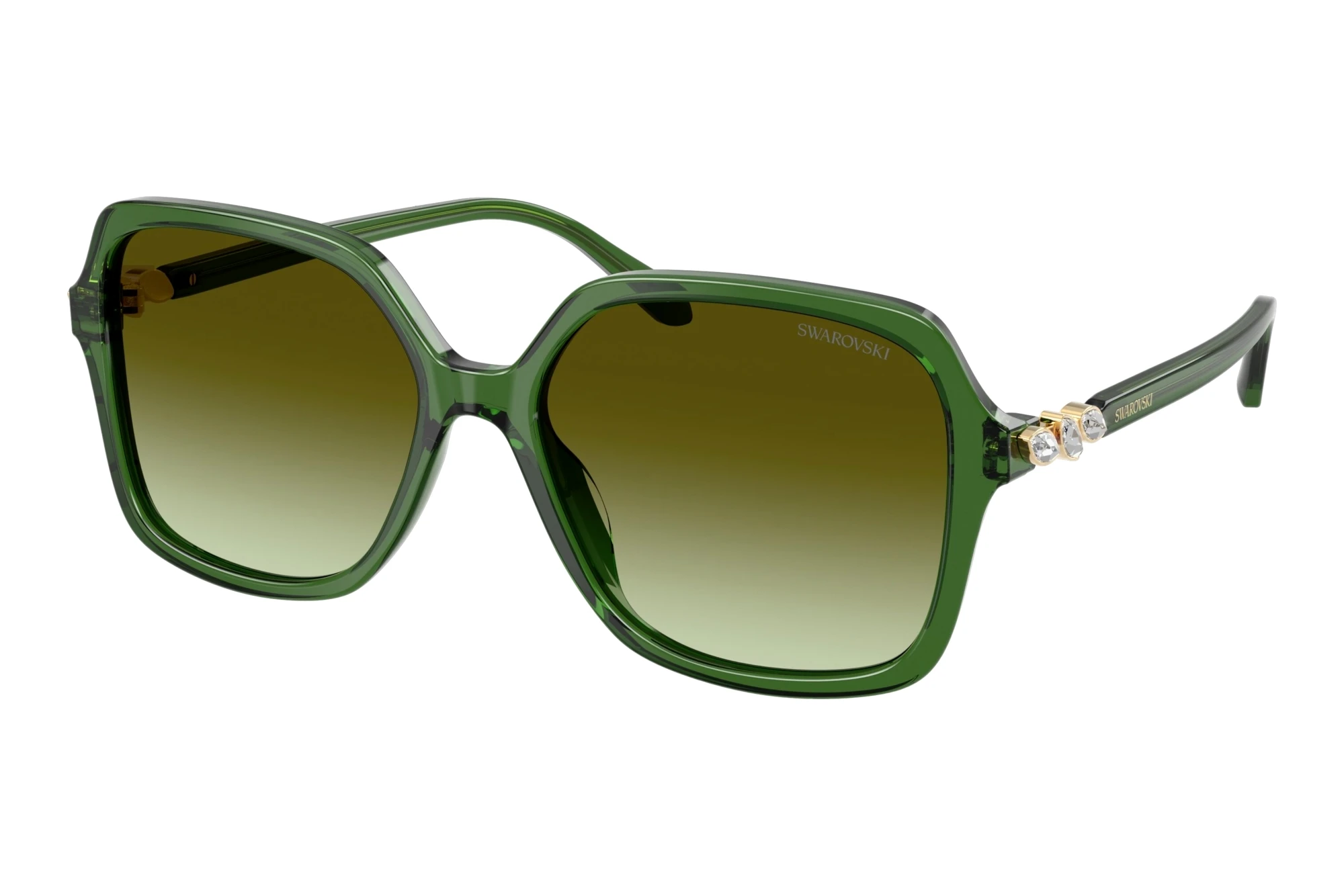 Swarovski   SK6067 1081E8 Green Gradient BrownTransparent Green
