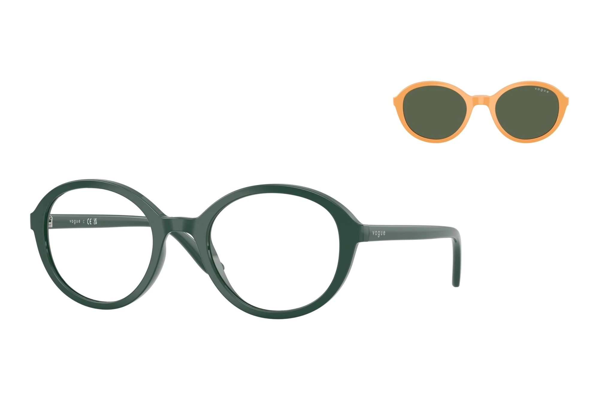 Vogue Eyewear   VJ2037 33181W ClearFull Green