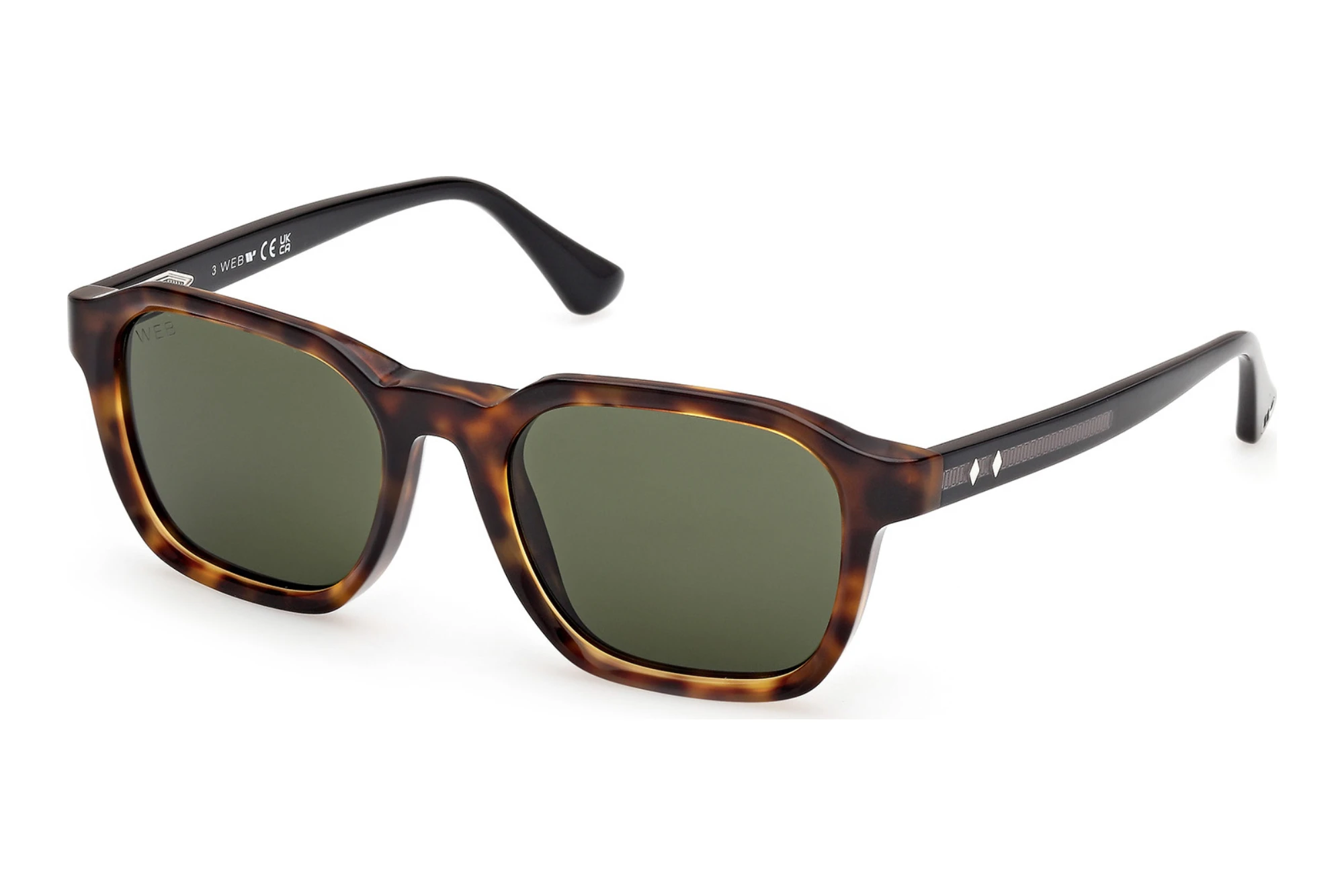 Web Eyewear   WE0385 55N grünHavanna/Einfarbig