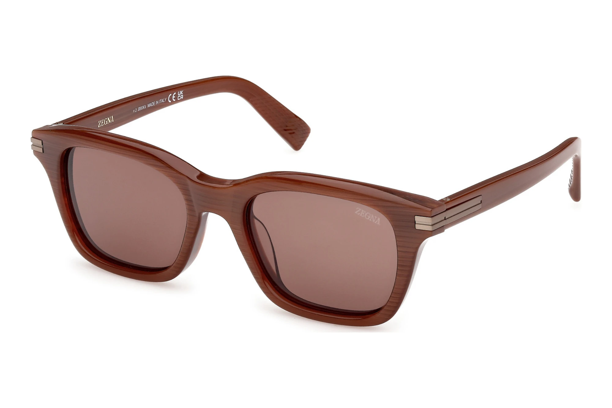 Zegna   EZ0303 47E braunHellbraun /Gestreift