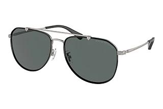 Coach HC7164 936881 Grey Solid PolarizedSatin Gunmetal/Black