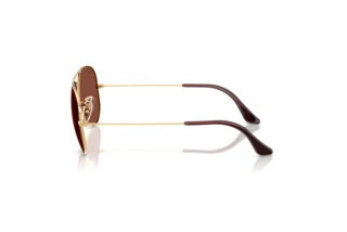 Zijaanzicht Ray-Ban AVIATOR LARGE METAL (RB3025 - 001/C5)