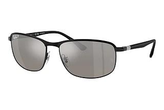 Ray-Ban RB3671CH 186/5J Mirror SilverBlack On Black