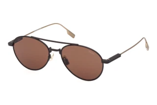 Zegna EZ0288 49E braunMatt Dunkelbraun