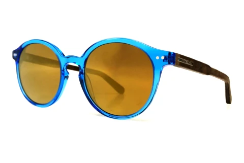 Zonnebril Wood Fellas Leuchtenberg (10793 curled/crystal blue)