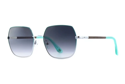 Zonnebril Wood Fellas SOLSTICE (11752 curled/mint/silver)
